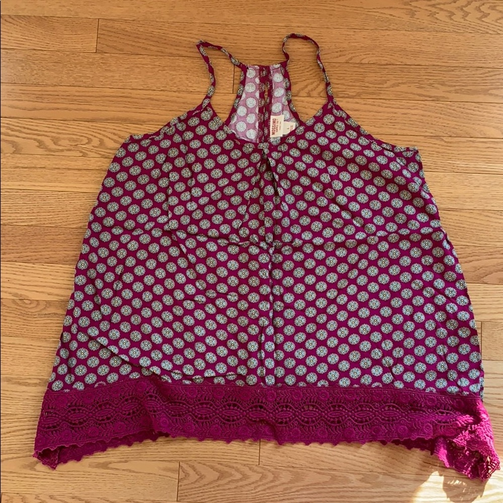 Patterned Racerback Tank